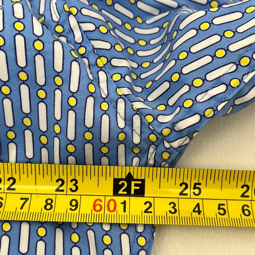 Wrangler 20X Competition Mens Size XL Button Down Shirt Blue Geometric Print - Picture 8 of 10